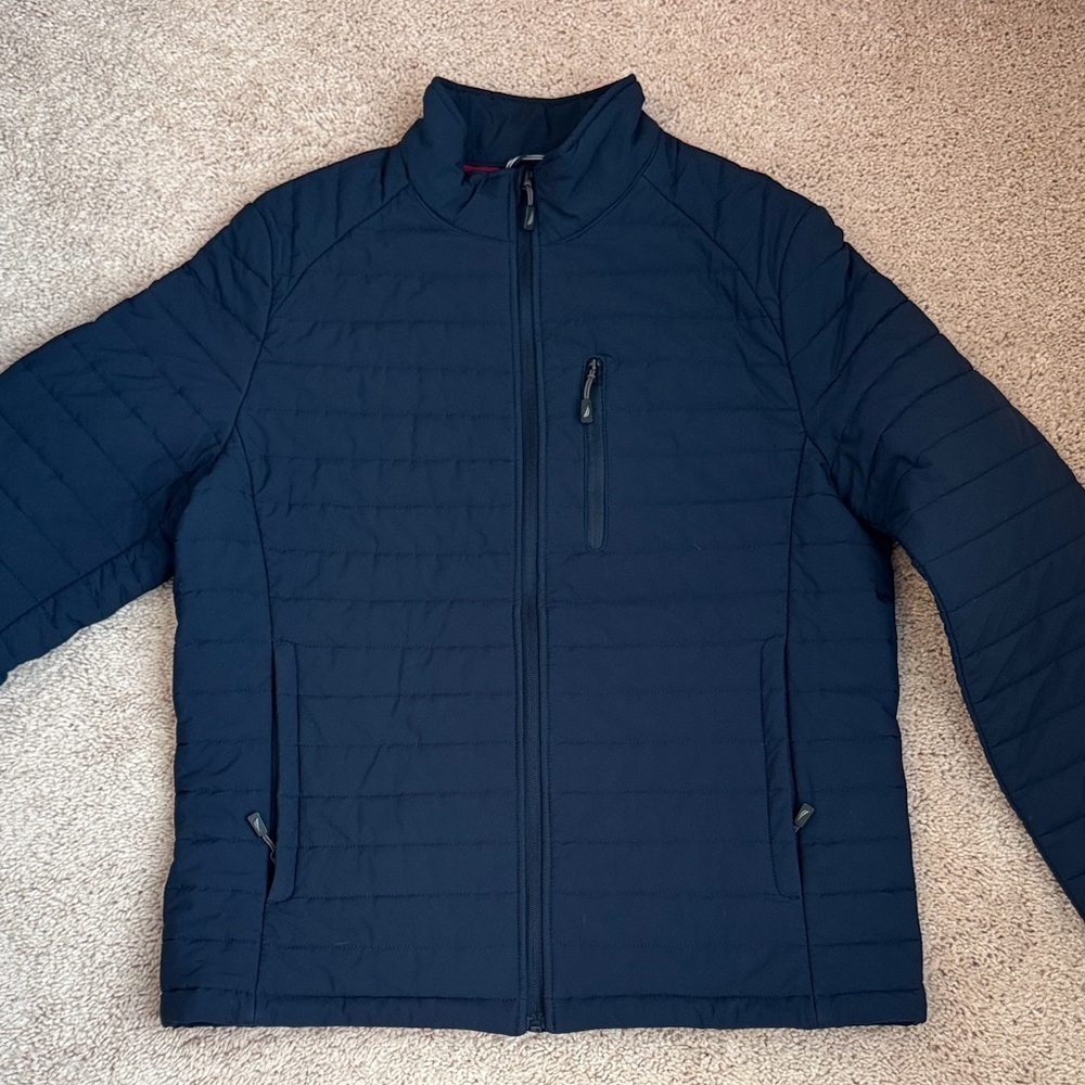 Nautica Men's Dark Blue Puffer Jacket